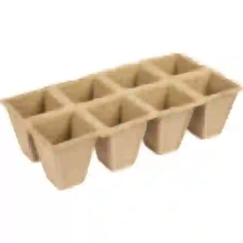 Macetas de papel 6x6x6 cm, 5 uds.