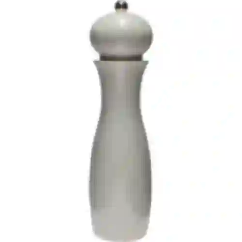 Molino manual para pimienta y sal, 21cm, blanco