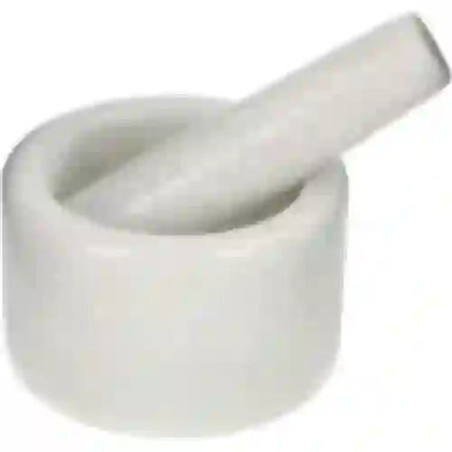 Mortero de cocina de mármol blanco - 10 cm