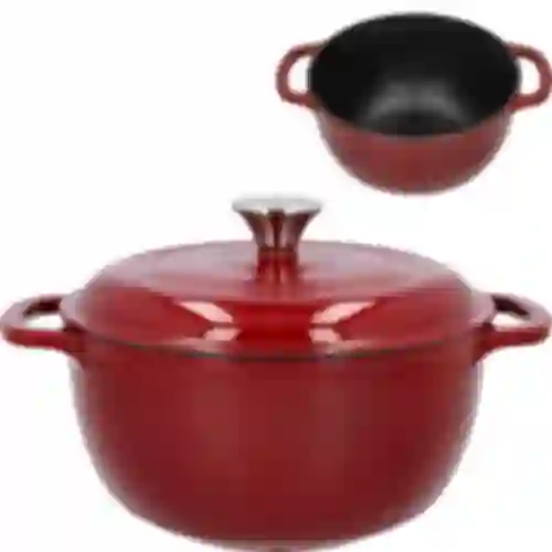 Olla de hierro fundido esmaltada - burdeos, 4 L