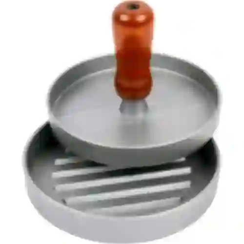 Prensa para hamburguesas - de aluminio, diámetro 12cm