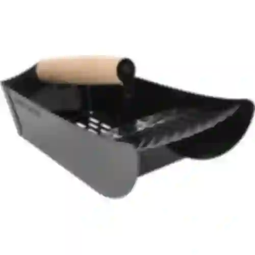 Recogedor de frutas pequeñas de metal negro