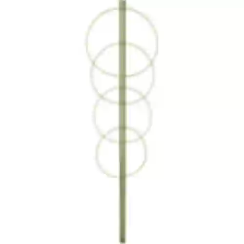 Soporte anular para plantas 4 anillos 1m