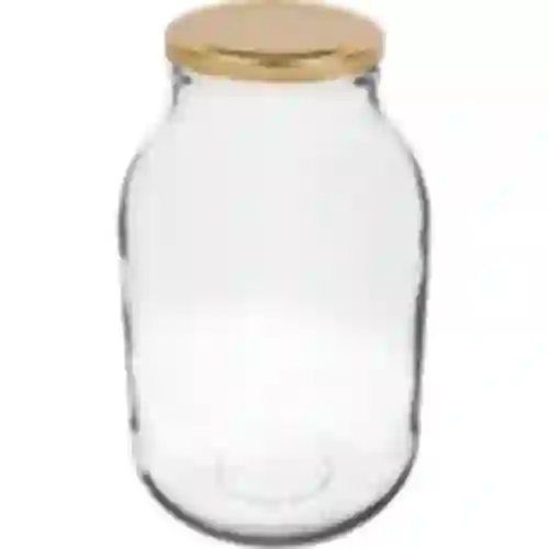 Tarro 3L con tapa dorada fi100