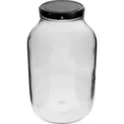 Tarro 4L con tapa negra fi100