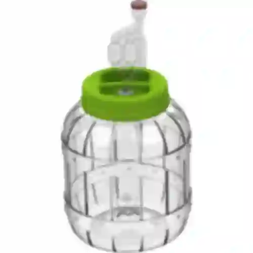 Tarro irrompible y multifuncional para fermentación de 3L