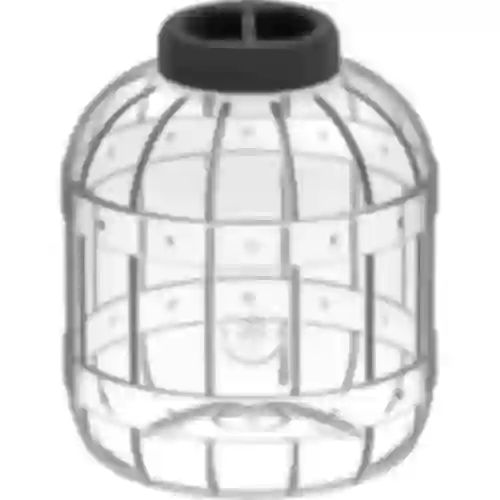 Tarro multifuncional con tapa negra, 8L