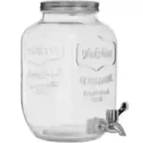 Tarro para limonada, con grifo - de vidrio, 4 L
