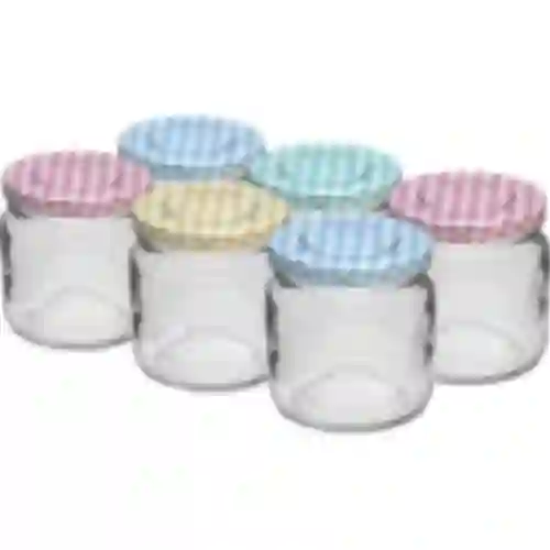 Tarro TO 106ml con tapa de color fi53 - 6uds.
