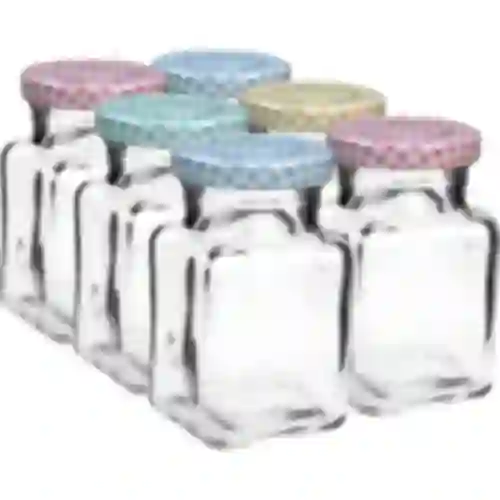 Tarro TO 150ml Cuatro esquinas fi53 tapa - 6uds.