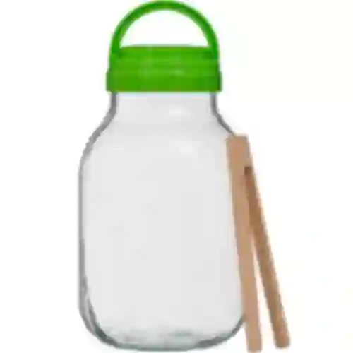 Tarro TO 4L con tapa de plástico + pinzas fi100