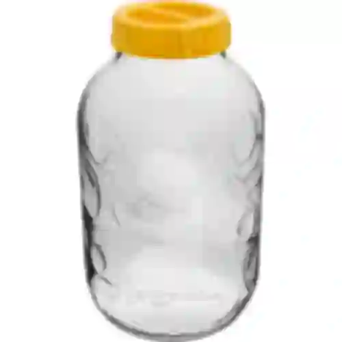 Tarro TO 5 L y tapa de plástico fi 100, con asa