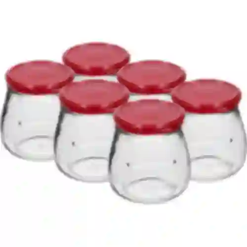 Tarro TO 500ml otra Ánfora tapa. burdeos fi82/6 -6uds