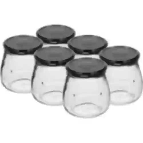 Tarro TO 500ml otra Ánfora tapa negra fi82/6 -6uds