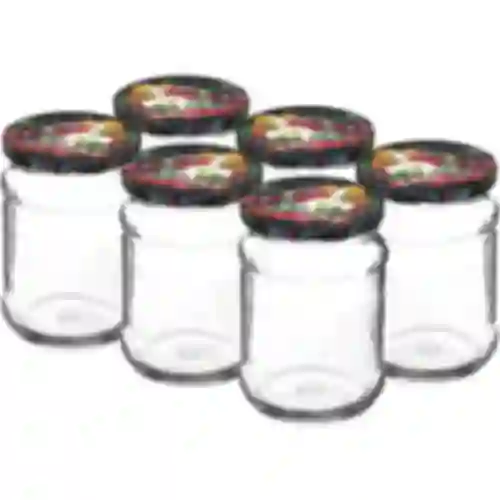 Tarro TO cuarto 250ml con tapa fi66 - 6uds.