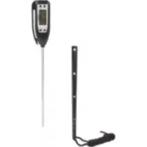 Termómetro de cocina electrónico (-50/300C) con funda, negro