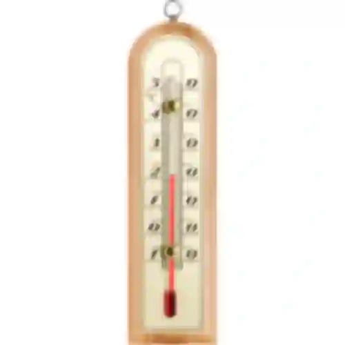 Termómetro de habitación con escala dorada (-10/50C)16cm