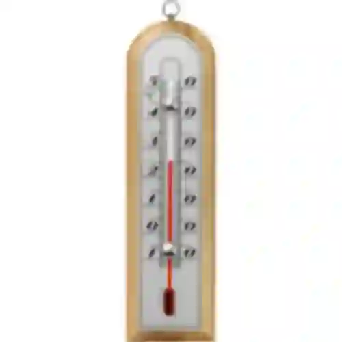 Termómetro de habitación con escala plateada (-10/50C) 16cm mix