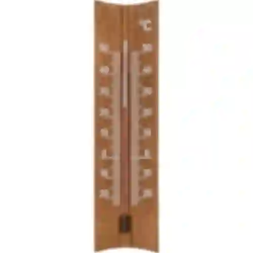 Termómetro de habitación de madera (-25/50°C) 15cm marrón