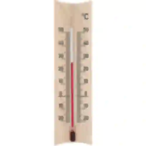 Termómetro de habitación de madera (-25/50°C) 15cm natural