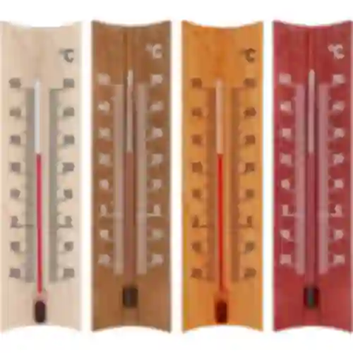 Termómetro de habitación de madera (-25/50C) 15cm mix