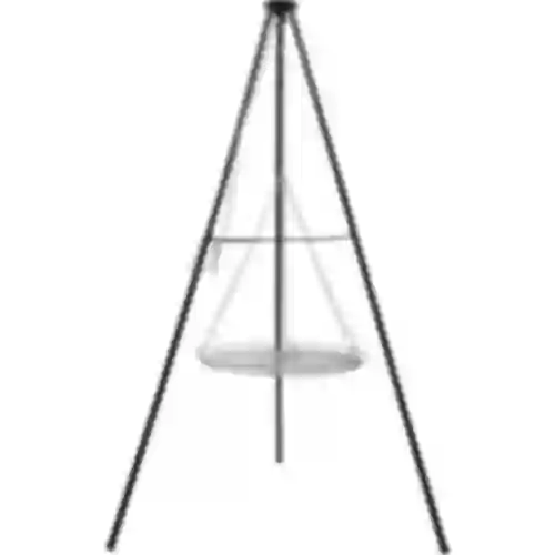 Trípode para fogata con parrilla, 150 cm