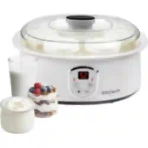 Yogurtera con termostato y frascos, 1,3l, 20W