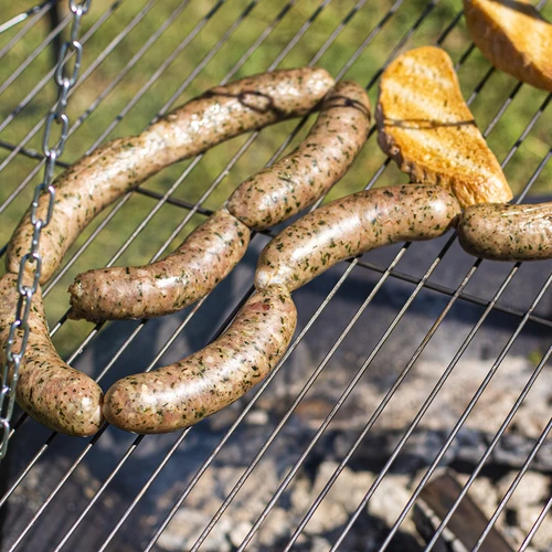 Trípode para fogata con parrilla, 150 cm - 8