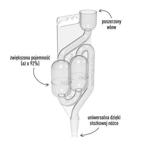 Tubo de fermentación de plástico MAXI - v2 - 3