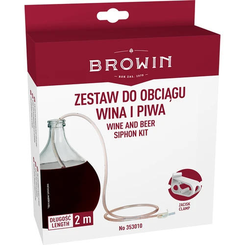 Tubo para trasiego de vino con abrazadera - 2