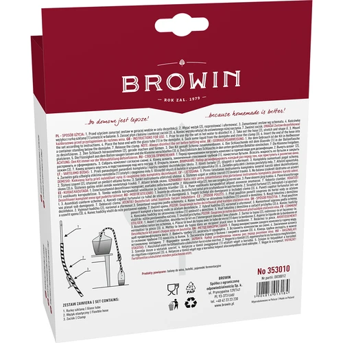 Tubo para trasiego de vino con abrazadera - 3
