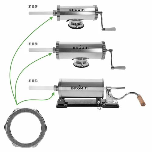 Tuerca roscada para embutidoras Browin ref. 311003, 311009, 311020 - 3