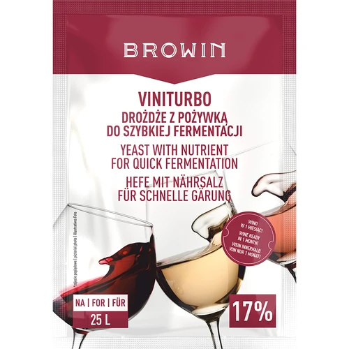 ViniTurbo - levadura para fermentación rápida  - 1 