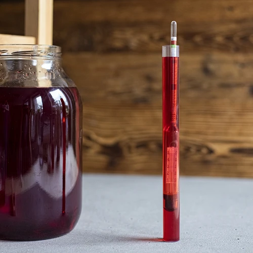 Vinómetro con termómetro en tubo de plástico - 5