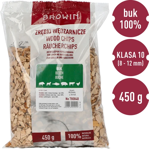 Virutas de haya para ahumar/barbacoa, 450 g, clase 10 - 3