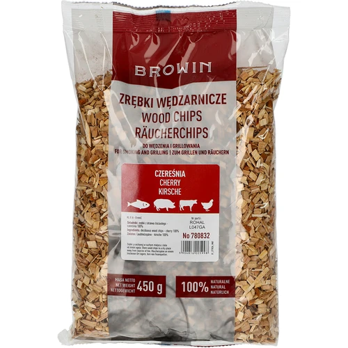 Virutas de madera de cerezo para ahumar y barbacoa, 450 g, clase 8