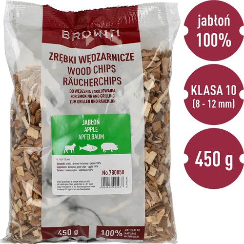 Virutas de madera de manzano para ahumar/barbacoa, 450 g, clase 10 - 3