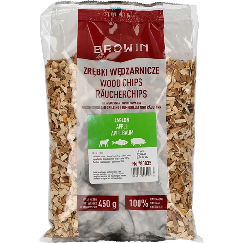 Virutas de madera de manzano para ahumar y barbacoa, 450 g, clase 8