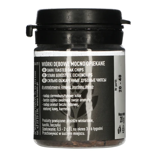 Virutas de roble muy tostadas 20g  - 1 