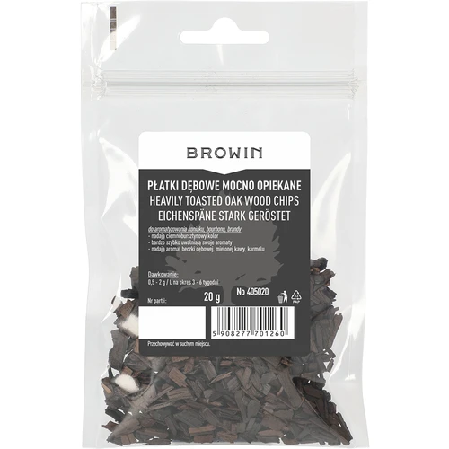 Virutas de roble muy tostadas 20g - 2