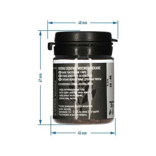 Virutas de roble muy tostadas 20g - 8