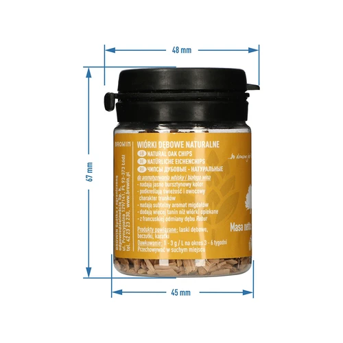Virutas de roble naturales (sin tostar) 20g - 8