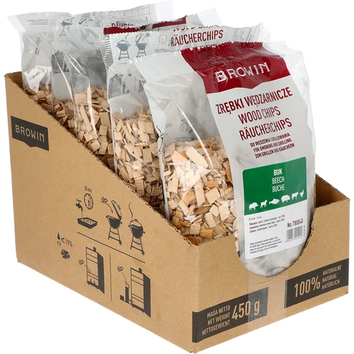 Virutas para ahumar/asados, haya, 450 g, cl.10 - 2