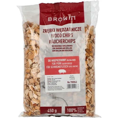 Virutas para ahumar/asar cerdo - mezcla (70% aliso, 30% haya), 450 g, cl.10  - 1 