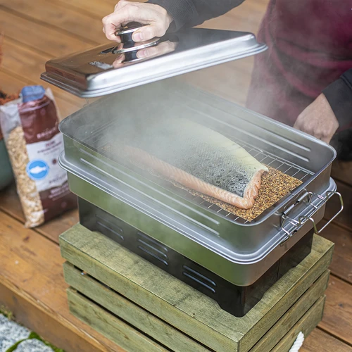 Virutas para ahumar/barbacoa, 50% roble + 50% aliso, 450 g, clase 8 - 12