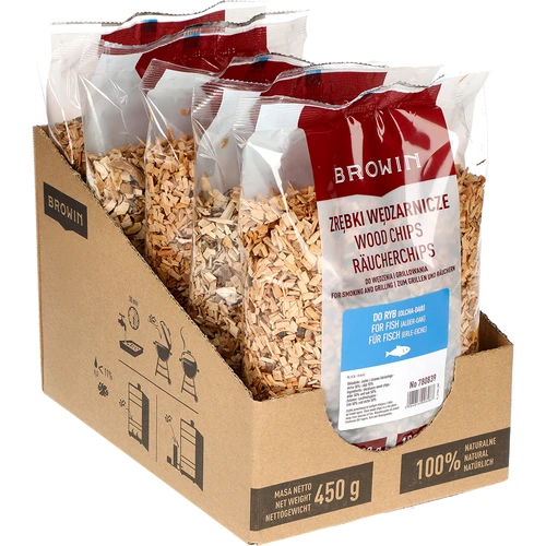 Virutas para ahumar/barbacoa, 50% roble + 50% aliso, 450 g, clase 8 - 2