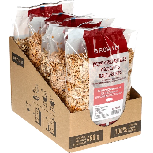 Virutas para ahumar/barbacoa 70% aliso + 30% haya, 450 g, clase 8 - 2
