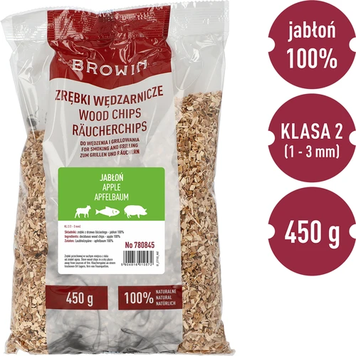 Virutas para ahumar/barbacoa, MANZANO - 450 g, clase 2 - 2