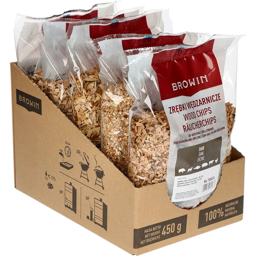 Virutas para ahumar/parrilla, roble, 450 g, clase 8 - 2
