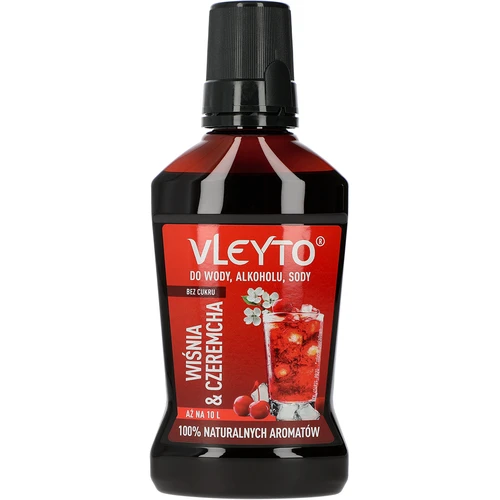 VLEYTO Cereza & Cerezo – esencia de sabor con aromas naturales, 250 ml  - 1 